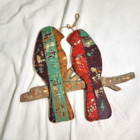 None Wall Decor Bird Wall Decor Wood Upcycled Reclaimed Look Farm House Rustic Poshmark